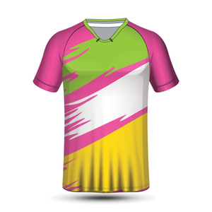 Camiseta de Rugby de Manga Corta para Hombre, Camiseta Polo con Color Degradado, Camiseta de Fútbol Sublimada, Ajuste Regular, Camiseta Deportiva Personalizada - Product Image 4