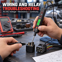 Testeur de circuit automobile HT86A HT86B, stylo testeur de tension AC/DC, résistance, continuité, diagnostic de câblage de voiture, multimètre