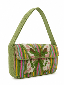 Bolso de Hombro de Lujo Hecho a Mano con Cuentas de Mariposa para la Playa, Bolso de Diseño para Mujer, Capacidad de hasta 1L, Personalizado, OEM, ODM, Venta al Por Mayor - Product Image 2