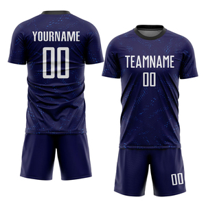 Uniformes de Fútbol Personalizados de Primera Calidad, Conjuntos de Verano de Manga Corta, 100% Poliéster, Secado Rápido, Elásticos, Uniformes de Equipo - Product Image 1