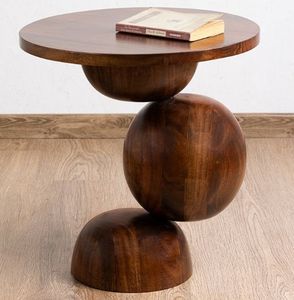 Mesa Auxiliar de Madera para Decoración de Habitaciones, Diseño Simple que Mejora el Atractivo Visual con Acabado de Madera Natural - Product Image 2