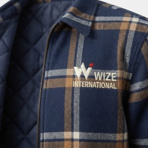 Wize International Men's Plaid Fleece <b>Jacket</b> Zipper Closure Turn-down Collar Casual Autumn Wear Men's <b>Jackets</b> - Product Image 4