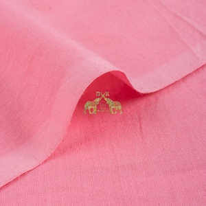 Tissu en coton rose uni, rose bébé, pur coton, doux, respirant, léger et confortable - Product Image 5