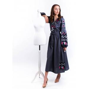 Vestidos ucranianos de encaje con cuello redondo y estilo dulce, nuevo diseño, vestido bohemio para mujer, de algodón y lino, al mejor color y al mejor precio. - Product Image 2