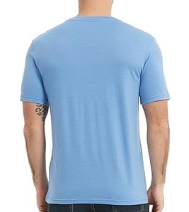 T-shirts Homme Personnalisés à Manches Courtes en Laine Mérinos 100% Respirants et à Séchage Rapide, Légers, Vente en Gros à Faible MOQ - Product Image 3