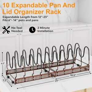 ชั้นวางของแข็งแรงทนทานพร้อมชั้นวางกว้างขวาง |   อุปกรณ์จัดระเบียบที่สมบูรณ์แบบสำหรับบ้านและสำนักงาน - Product Image 6