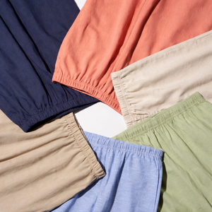 กางเกงผู้หญิงผ้าลินินผสม แห้งเร็ว เป็นมิตรกับสิ่งแวดล้อม เอวยางยืด ทรงตรง เอวกลาง ทรงหลวม สวมใส่สบาย ระบายอากาศดี แต่งลูกไม้ สีพื้น - Product Image 6