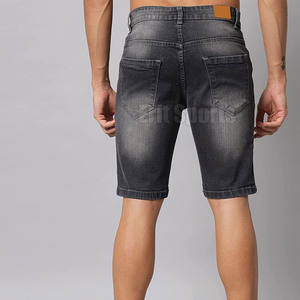2026 Latest Style Knitted Solid Casual 100% Cotton <b>Jeans</b> Shorts Custom Color OEM Service Pakistan Manufactured for <b>Men</b> - Product Image 3