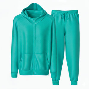 Ensemble de survêtements pour hommes en gros, 2 pièces avec fermeture éclair, ensemble sweat à capuche et pantalon de jogging, survêtement en molleton technique, veste de survêtement personnalisable pour hommes - Product Image 1