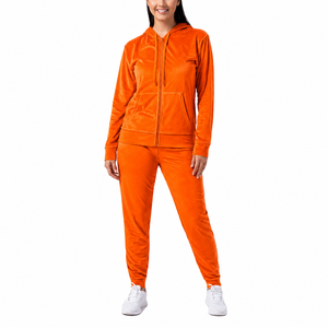 Women's Hooded Sweatshirt and <b>Sweatpants</b> <b>Set</b> Casual Two Piece Tracksuit Wholesale - Product Image 1