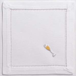 ผ้าเช็ดปากค็อกเทลผ้าฝ้าย/ผ้าลินินปักลาย VNAP สไตล์เวียดนามสดใส ออกแบบตามสั่งสำหรับงานปาร์ตี้ งานฝีมือปักมือ - Product Image 1