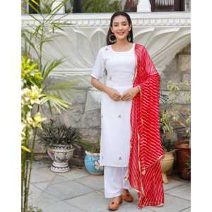 Conjunto de Traje Blanco Recto de Tela Crepé de Rayón Transpirable para Mujer, Talla XS - Product Image 4