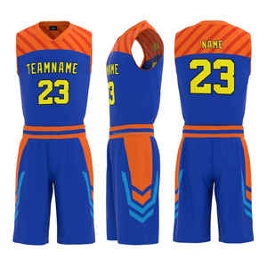 Uniformes de Baloncesto Sublimados Personalizados de Alta Calidad para Hombres/Adultos, Tela 100% Poliéster, Transpirable, que Absorbe la Humedad, Tallas Grandes - Product Image 1