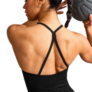 Camiseta Deportiva sin Mangas para Mujer, Cuello Redondo, Ligera, Elástica, Informal, para Verano, Gimnasio, Fitness, Running, Entrenamiento - Product Image 4