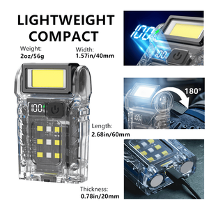 Torcia LED Ricaricabile USB per Campeggio, Escursionismo e Lavoro d'Emergenza, Mini con 7 Modalità di Illuminazione - Solo Spedizione Logistica (USPS.TK/TMEU) - Product Image 1
