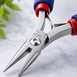 Ensemble de 8 pinces professionnelles pour la fabrication de bijoux, poignées ergonomiques longues, outils de torsion de fil, de perlage et de réparation, OEM personnalisé - Product Image 4