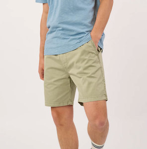 Shorts Bermuda Homme Grande Taille Couleur Unie Coton Taille Élastique Style Décontracté avec Poches Taille Mi-Haute Tissu Tissé - Product Image 4