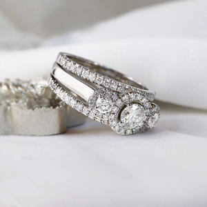 Igi/gia แล็บตัดเพชรวินเทจ14K สีเหลืองทองสำหรับทุกเพศงานแต่งงาน/วันครบรอบ/ปาร์ตี้แหวนสำหรับงานหมั้น - Product Image 2