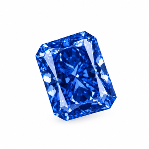 Diamant de laboratoire bleu foncé, taille radiant, 0,3 à 2 carats, clarté VVS1, CVD, pour bijoux unisexes - Product Image 5