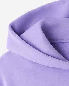Sweat-shirt à capuche surdimensionné personnalisé violet pastel pour femme, en molleton de coton, pull uni, marque privée, vente en gros, fabricant OEM - Product Image 2