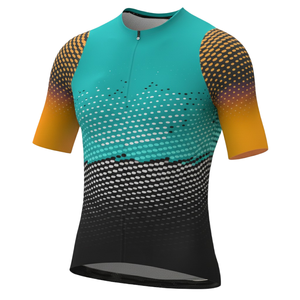 Maillot de cyclisme ergonomique pour homme 220g Spandex Polyester Découpe laser Sans couture Séchage rapide Manches courtes Imprimé numérique Vêtement de vélo de route - Product Image 3