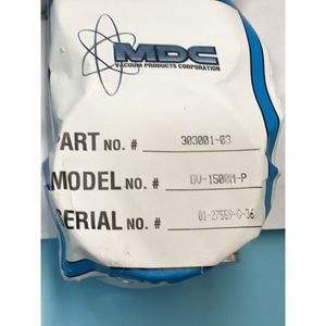 Vanne à opercule pneumatique à vide MDC GV-1500M-P - Équipement et pièces semi-conductrices de renommée mondiale - Product Image 4