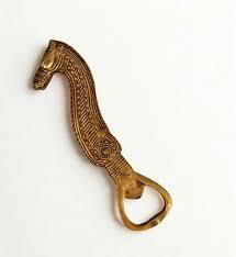 Handcrafted Brass Tribal Design Bottle Opener Sculpted Decorative <b>Bar</b> <b>Tool</b> - Product Image 6