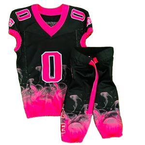 Uniformes entièrement personnalisés, respirants, taille sur mesure, confortables, haute qualité, prix raisonnable, uniforme de football américain - Product Image 1