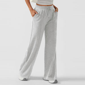 High Quality Casual High Waist Solid Color <b>Women</b> Sweat Trouser OEM Services <b>Women</b> Streetwear Slim Fit Ladies Sweat pant - Product Image 5