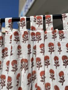 Cortinas de Algodón con Estampado Artesanal Indio, Fabricante OEM al por Mayor, Proveedor de Exportación de Textiles para el Hogar Personalizados - Product Image 6