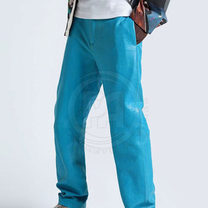 Pantalon en cuir pour homme de haute qualité, couleur unie, best-seller, streetwear, pantalon en cuir pour homme - Product Image 4