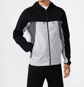 เสื้อฮู้ดดี้ผ้าฝ้ายคุณภาพสูงขนาดใหญ่พิเศษ พร้อมซิปคู่แบบสั่งทำพิเศษ ทรงครอป ซิปยาว  ผ้าหนา - Product Image 1