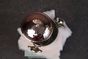 Bac à glace de luxe au design martelé, idéal pour bar à domicile élégant et cadeaux pour occasions spéciales, refroidisseur à vin d'Inde - Product Image 3