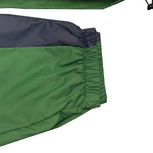 Ensemble de survêtement coupe-vent à capuche zippé en Spandex/Polyester de haute qualité, imperméable, écologique et respirant, style streetwear - Direct Usine - Product Image 3