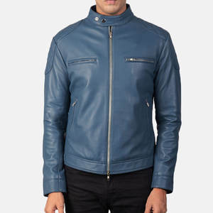 Chaquetas de Cuero para Hombre, Diseño Personalizado y Estilo Motociclista, Ropa de Invierno, Fabricante OEM ODM, Suministro de Cuero Genuino - Product Image 6