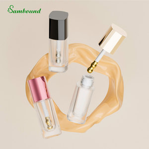 Custom 30ml Foundation Bottle <b>Oxidized</b> Gold/Silver Zinc Alloy Brush Head Non-Absorbent Metal Brush Liquid Cosmetic Packaging OEM - Product Image 3