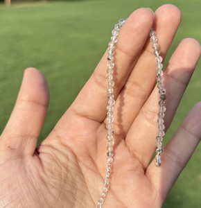 Pulsera de Cuentas de Cristal de Diamante Herkimer Genuino, Hecha a Mano, Plata de Ley 925, Joyería Minimalista, Proveedor de Fábrica - Product Image 5