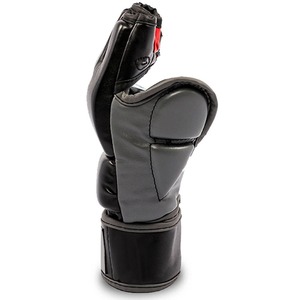 Gants de MMA personnalisés de haute qualité en cuir véritable, gants de MMA à demi-doigts, sangle Velcro réglable, gants de grappling MMA - Product Image 2
