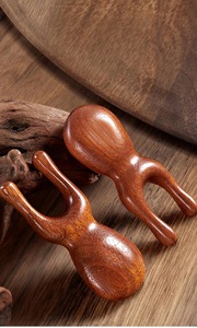 Eco-Friendly Rustic Wooden Gua Sha <b>Face</b> Massager with Solid Acacia Wood Crafts for Muscle Relaxation-New Year Gift - Product Image 2