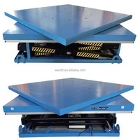 500Kg 1M 2M 3M ciseaux électriques hydrauliques soulevant la grande plate-forme de table avec des roues