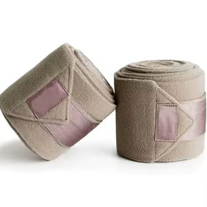 Bandages de protection pour jambes de cheval en coton, couleur unie, pour les soins équins - Product Image 3