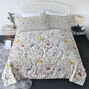 Parure de lit matelassée imprimée 100 % polyester pour gamers, motif manette de jeu « Let's Play », 3 pièces - Product Image 2