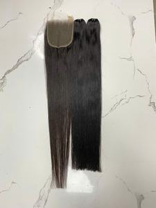 Extensiones de cabello sin procesar de 14 pulgadas, máquina de cutícula alineada, proveedor de trama doble, vietnamita, virgen, 100%, venta al por mayor - Product Image 2