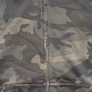 เสื้อฮู้ดดี้พรีเมียมวินเทจลายพรางแบบซิป ทรงโอเวอร์ไซส์ ผ้าคอตตอนหนานุ่ม สไตล์สตรีทแวร์ สำหรับผู้ชาย - Product Image 6