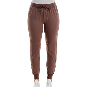 Jogging en molleton de coton chaud avec doublure intérieure douce, bas de pantalon élastiques et mouvements fluides pour l'hiver, pantalon de survêtement pour femme. - Product Image 1