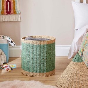 New Color Paper Toy Storage <b>Basket</b> In Pencil Shape Decorative Hamper Organizer <b>Basket</b> For Nursery Room Kids Toy Storage - Product Image 3