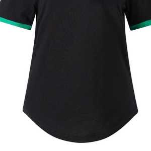 Chemise Henley noire AKA pour femme, broderie de lettres grecques, patte de boutonnage, haut décontracté de qualité supérieure, tissu de haute qualité, coupe confortable - Product Image 5