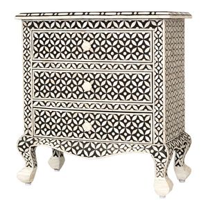 Commode à tiroirs en os incrusté, fabriquée à la main, avec un savoir-faire exquis pour la décoration intérieure haut de gamme - Product Image 1