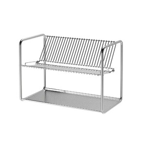 Modern metal <b>dish</b> <b>rack</b> with minimalist design for stylish kitchens high-strength <b>dish</b> <b>rack</b> with thickened steel structure - Product Image 1