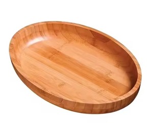 Bandeja rectangular de madera de alta calidad para servir alimentos, desayuno, postres, bandeja de madera de acacia con asa. - Product Image 2